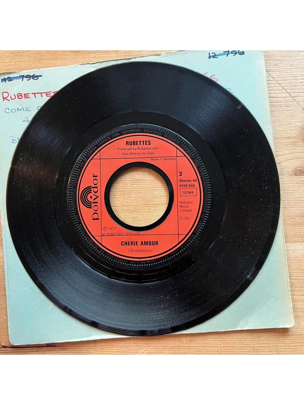Rubettes - Cherie Amour/Come on Over 45rpm VG+ R20